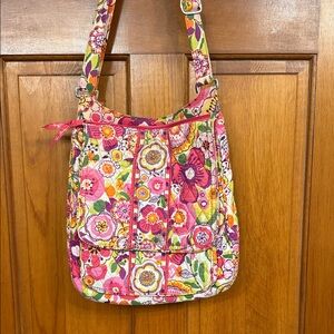Vera Bradley Pink Multi Floral Quilted Crossbody